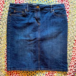 Ann Taylor Loft Demin Jean Skirt Size 12